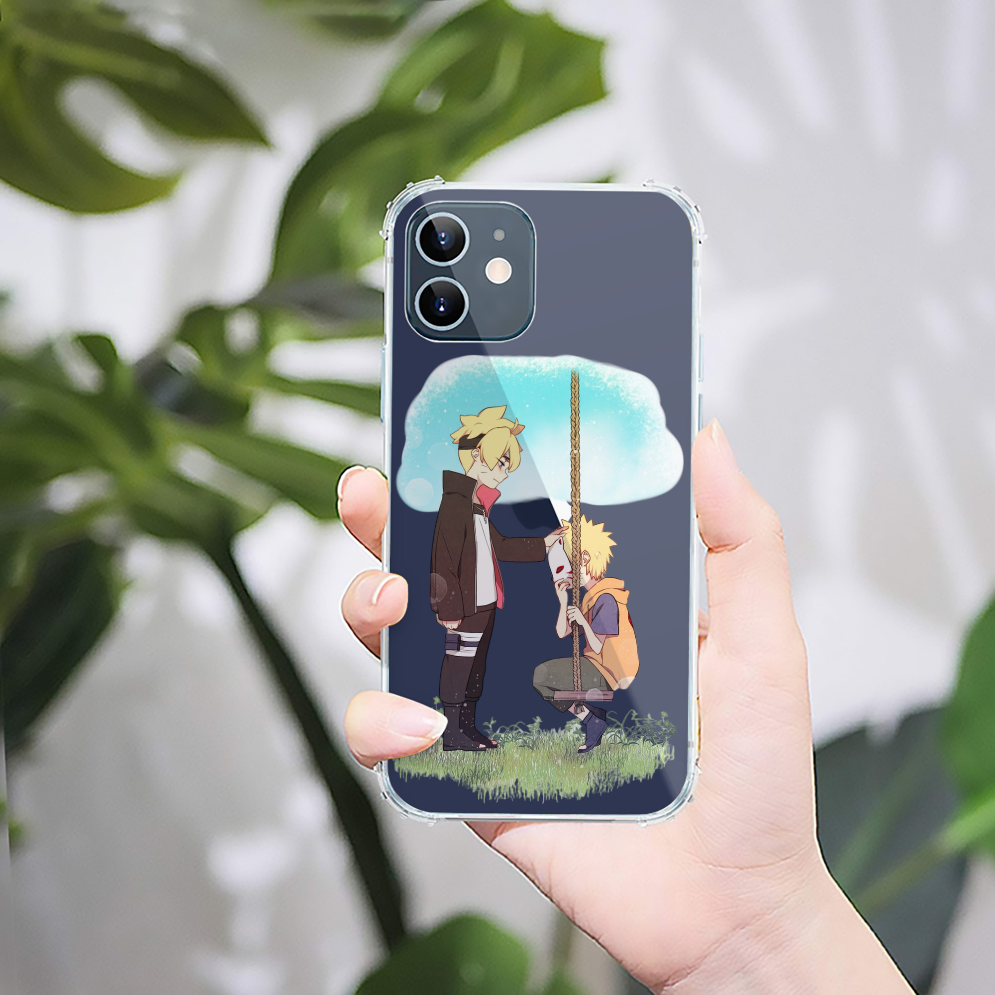 （画像用） NARUTO -ナルト- うずまき ボルト Uzumaki Boruto 【iPhone 12シリーズ対応】透明スマホケース（クリアソフトケース）